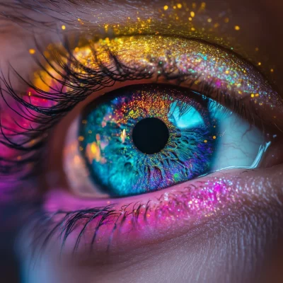 Colorful Human Eye