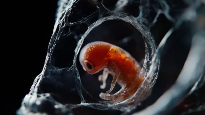 Human Embryo in Mother’s Belly