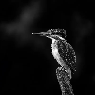 Black and White Kingfisher