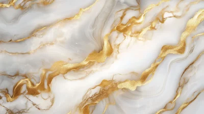 Elegant White and Gold Marble Texture