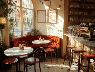 Charming French Café Interior