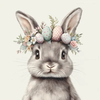 Whimsical Easter Bunny