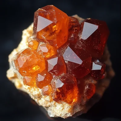 Vibrant Orange Garnet