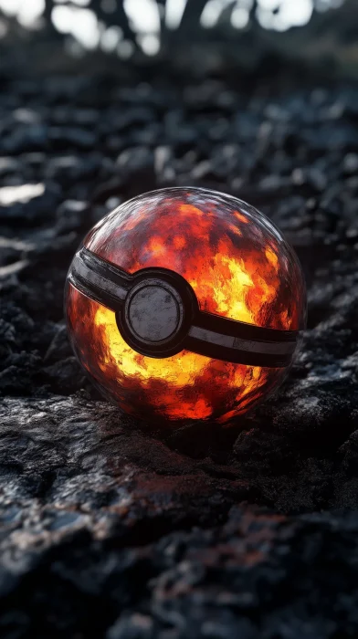 Fiery Pokeball