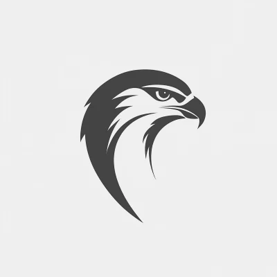 Minimalistic Falcon Logo