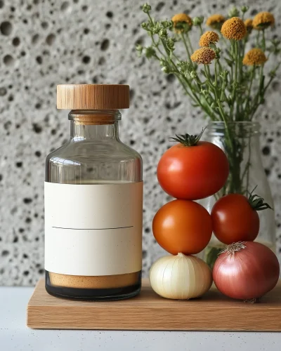 Minimalist Glass Jar Mockup