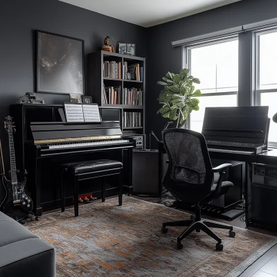 Cozy Home Music Room