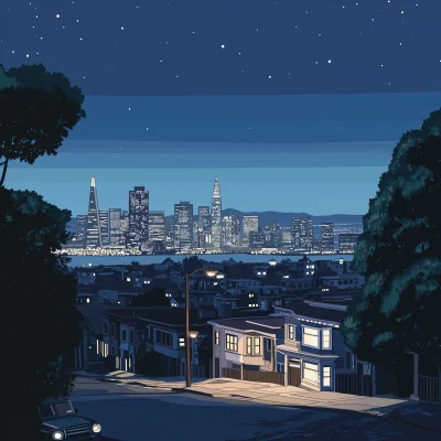 Bay Area Night Scene