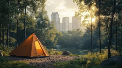 Outdoor Camping Scene