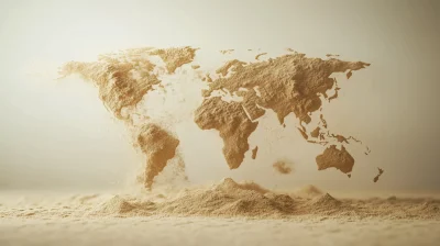 Floating Sand World Map