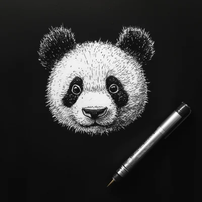 Panda Character Head