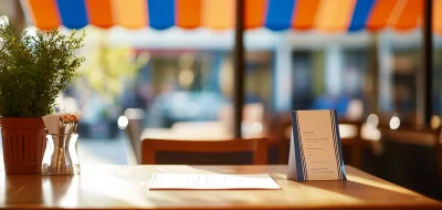 Restaurant Menu Display