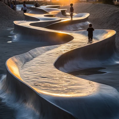 Mesmerizing Beachfront Installation