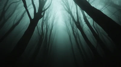 Mystical Dark Forest