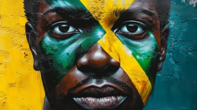 Epic Jamaican Flag Graffiti