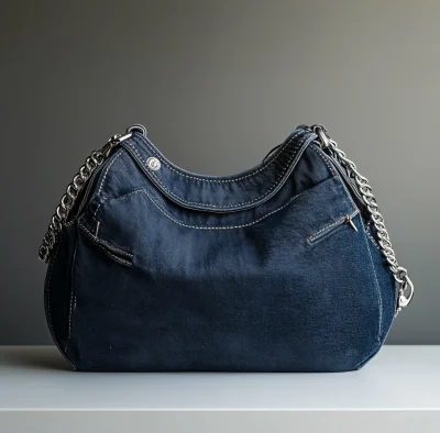 Chic Denim Hobo Bag