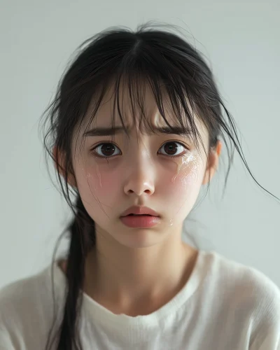 Sad Asian Girl