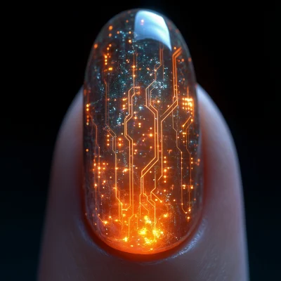 Futuristic Nail Art