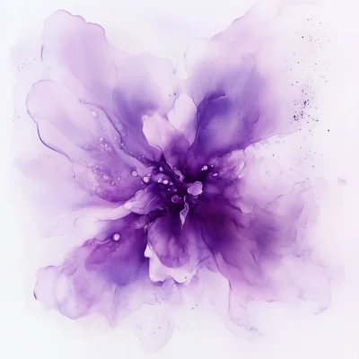 Purple Abstract Blossom