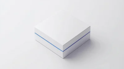 White Cuff Box Mockup