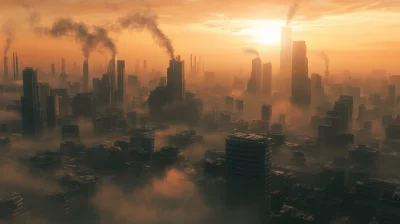 Dystopian City Landscape