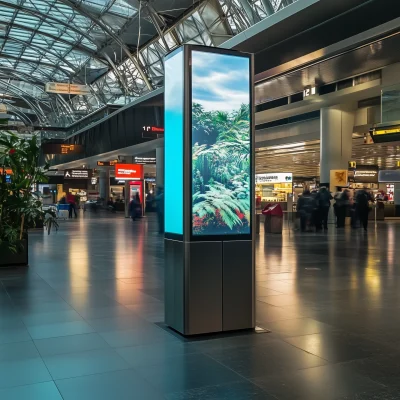 Advertising Kiosk at Charles De Gaulle Airport