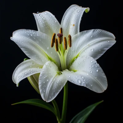 Close-Up of White Lily