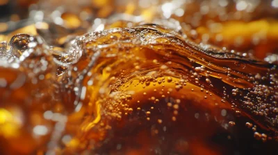 Amber Cola Close-Up