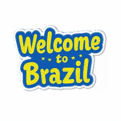 Welcome to Brazil Sticker