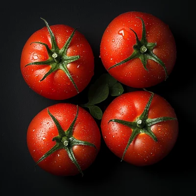 Top View of Tomato