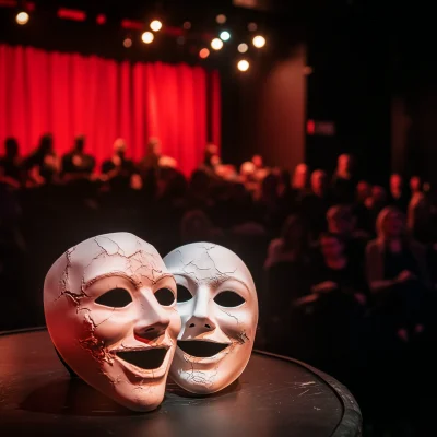 Cracked Masks on Stage