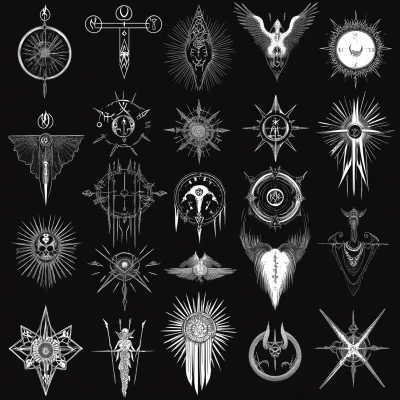 Black and White Occult Runes