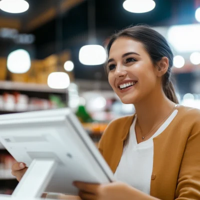 Smiling Retail Manager