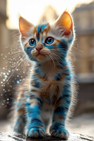 Icy Blue Kitten