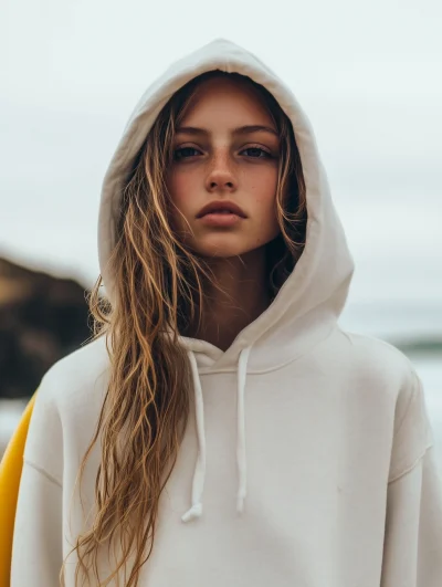 Surfer Girl at the Beach