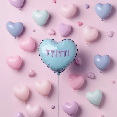 Romantic Balloon Composition