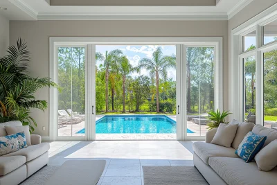 Elegant Living Room with Patio