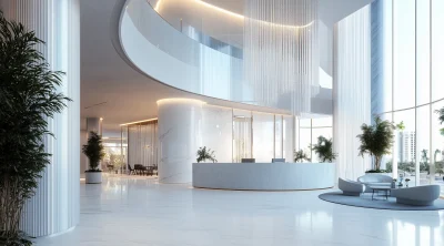 Lobby Rendering of A Petals Hotel