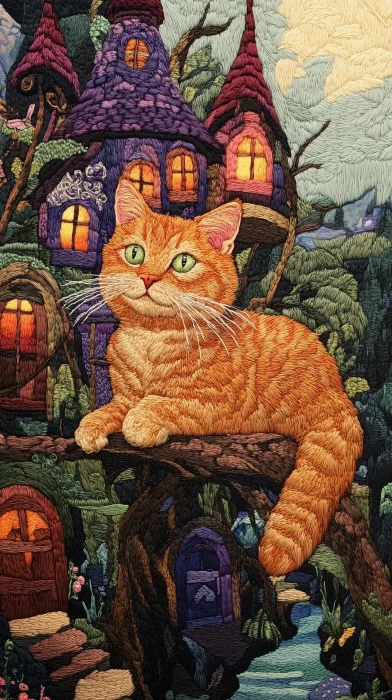 Cat Fantasyland Embroidery