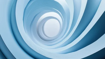 Abstract Blue Spiral Background