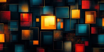 Vibrant Geometric Wallpaper