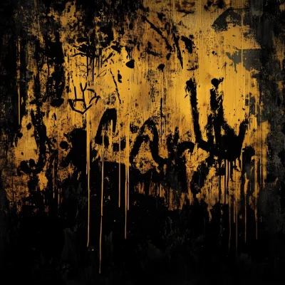 Dark Golden Grunge Background