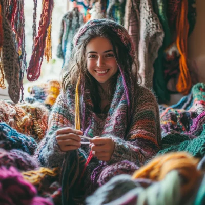 Colorful Knitting