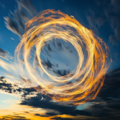 Epic Fire Circles in the Sky