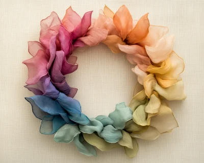 Pastel Rainbow Wreath