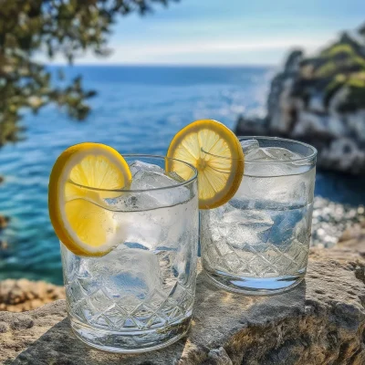 Refreshing Cocktails by the Sea