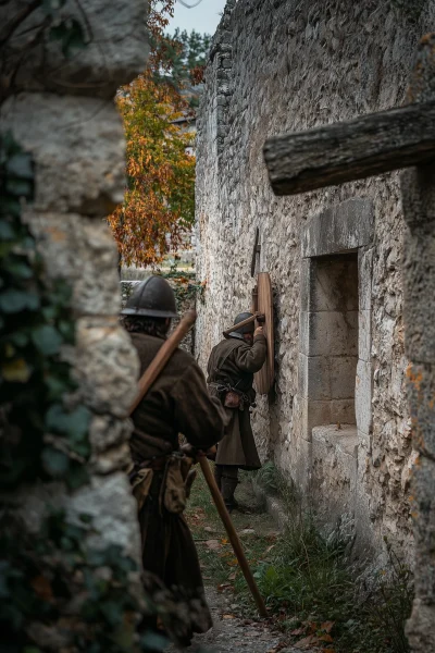 Soldier Testing Battering Ram