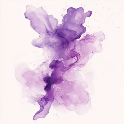 Purple Abstract Blossom