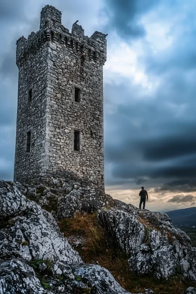 Traveler at the Stone Castle