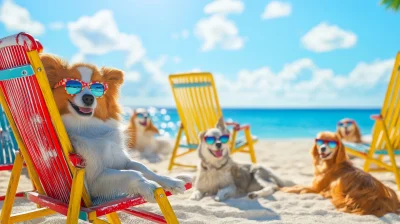 Dogs at the Beach